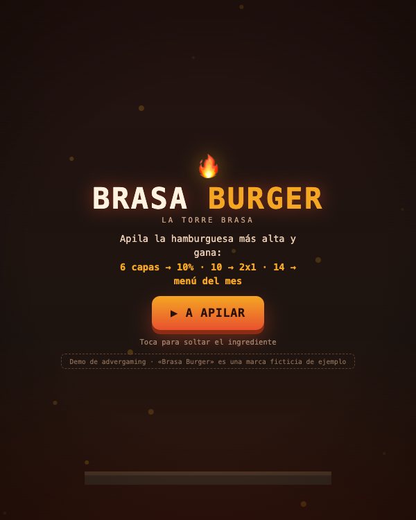 La Torre Brasa: juego de apilar hamburguesas con premios