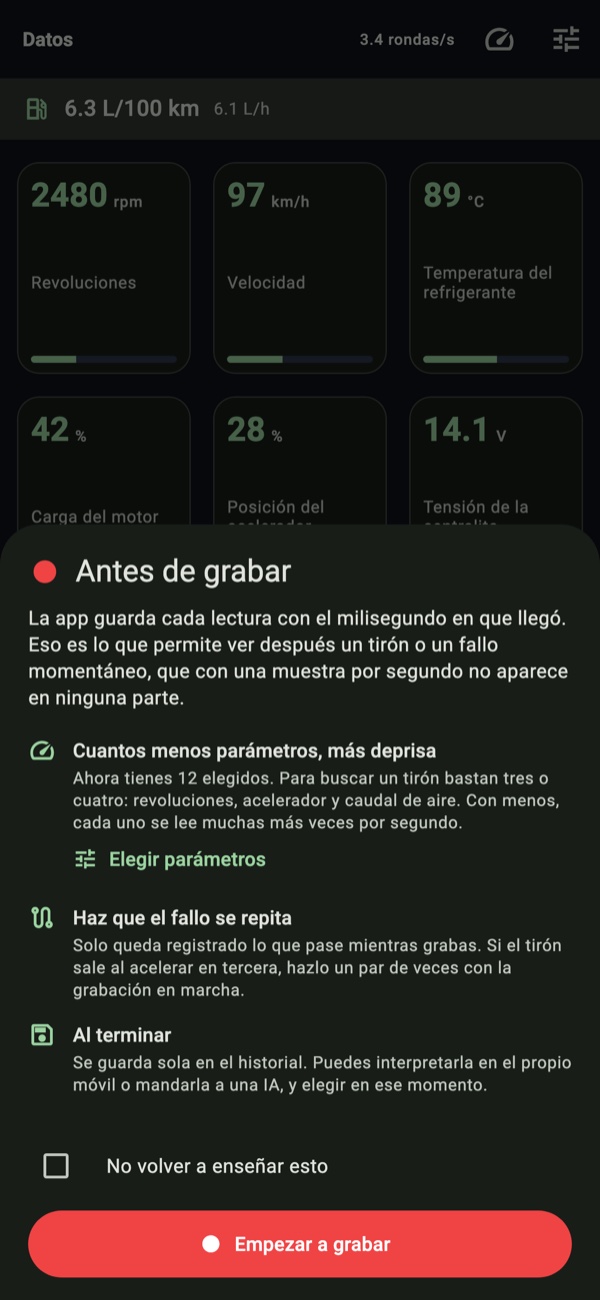 Consejos antes de grabar en Obdia