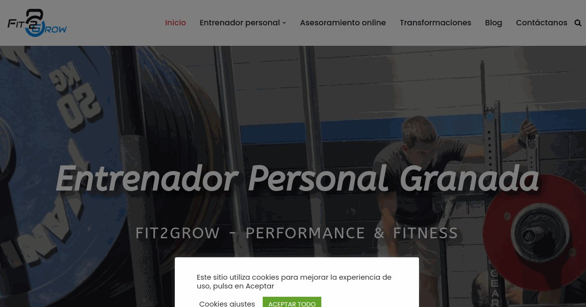 Fit2Grow — Entrenador Personal y Nutrición