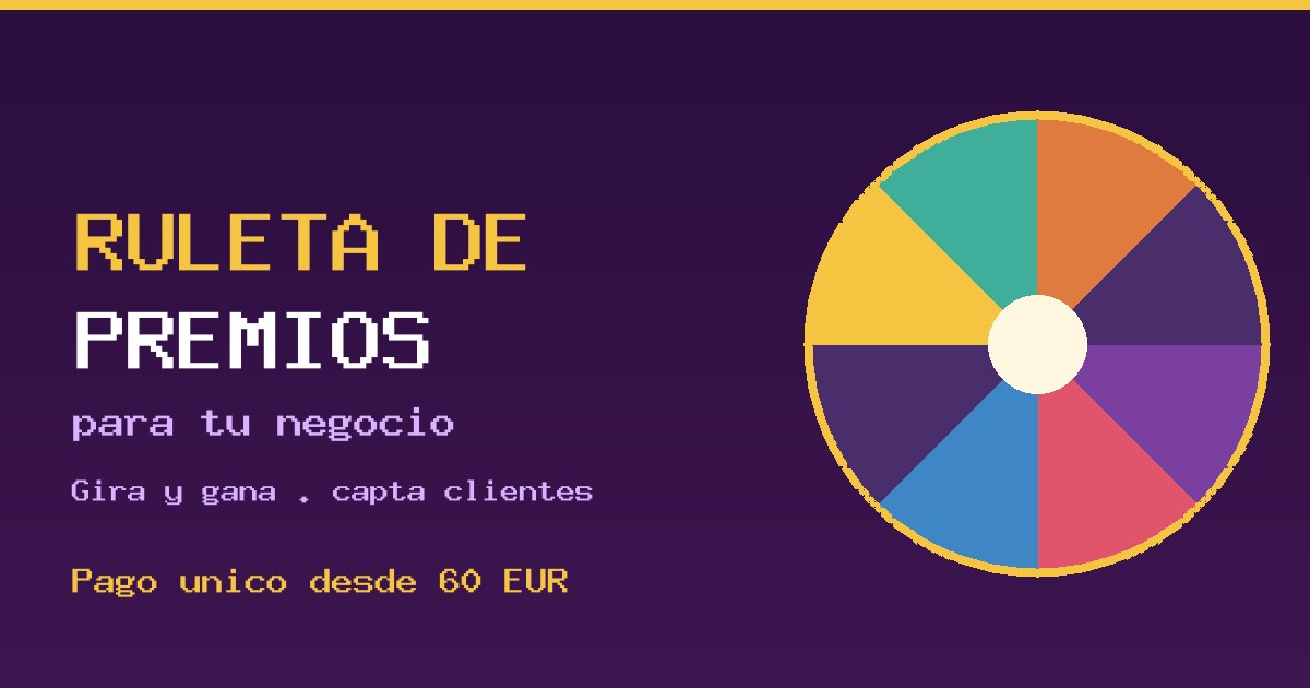 Ruleta de premios online para tu negocio: cómo funciona y cuánto cuesta